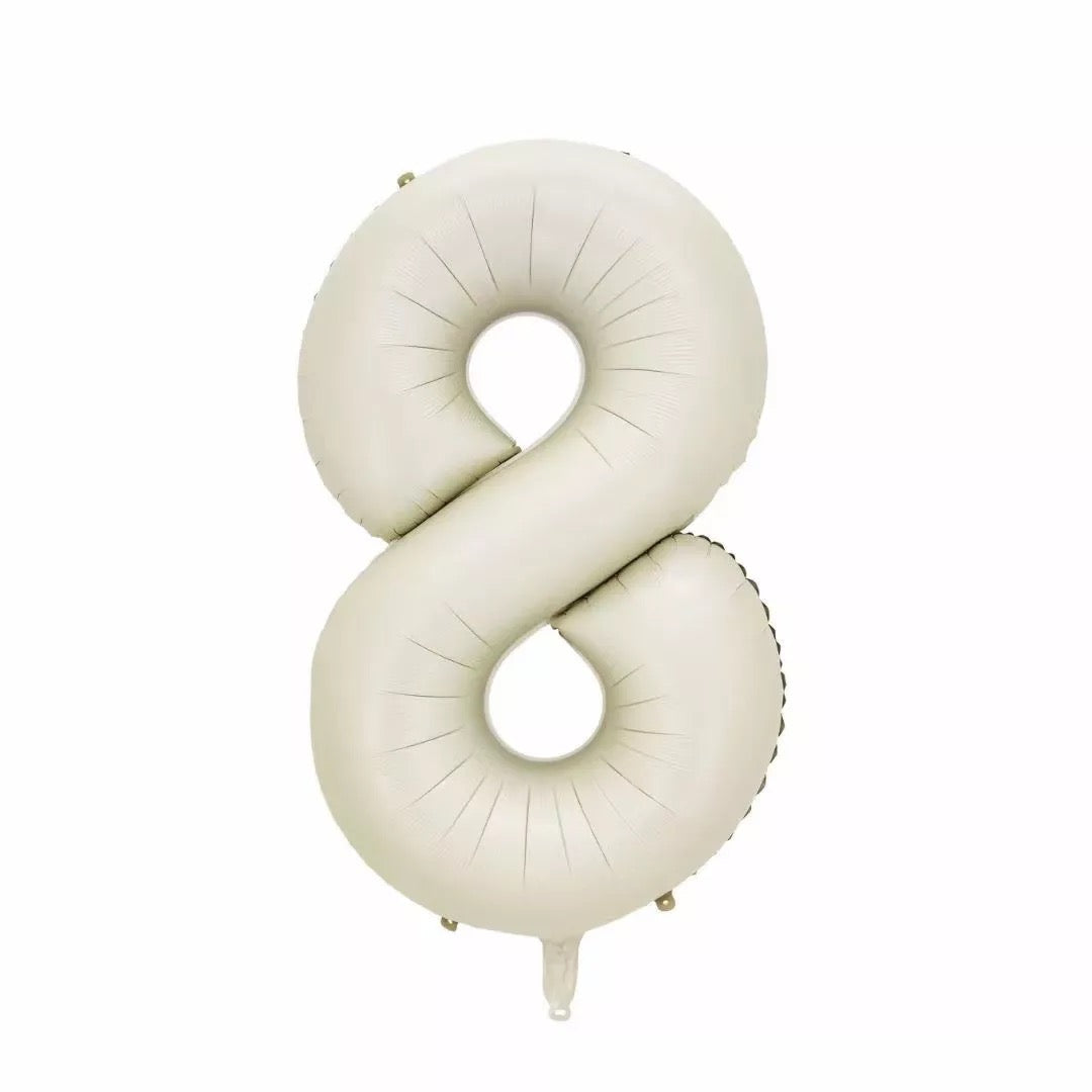 40” Champagne Number 8 (Pack of 3)
