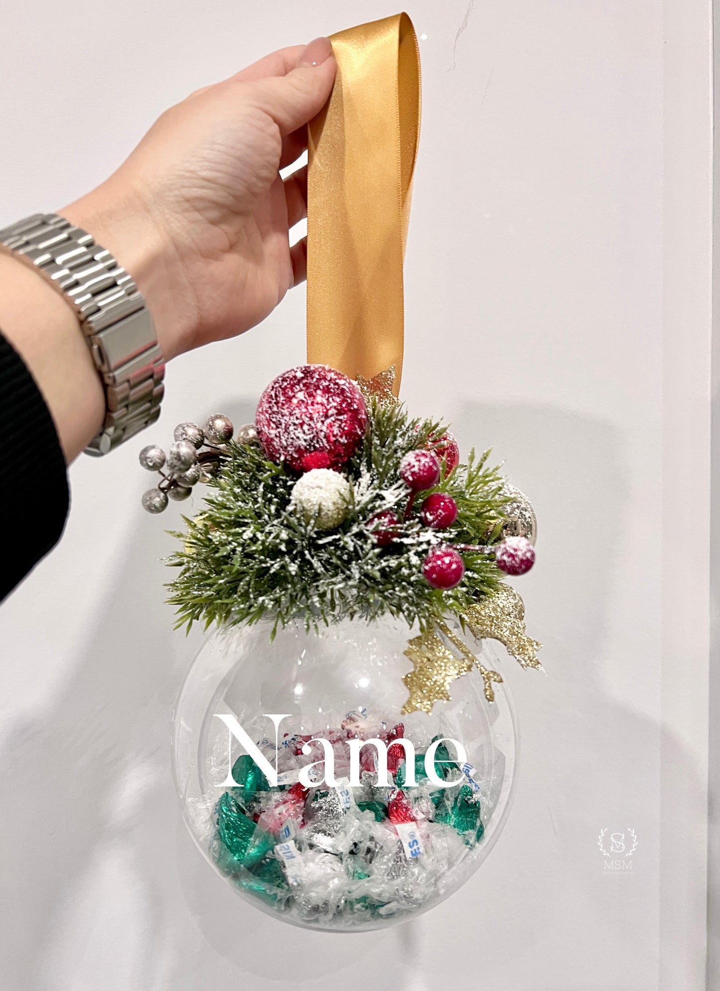 Custom Christmas Ball w Chocolates