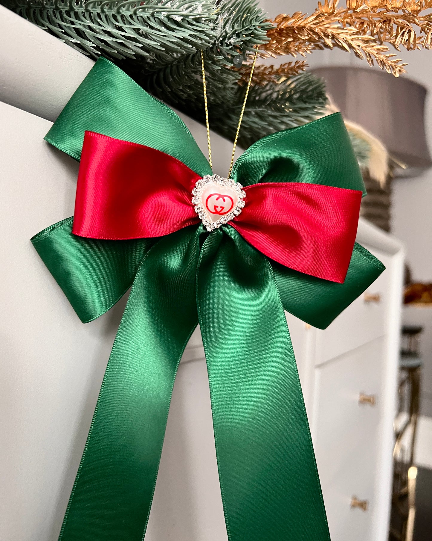 GUCCI Satin Luxe Bow Small Black (SET of 3)- Christmas Ornament