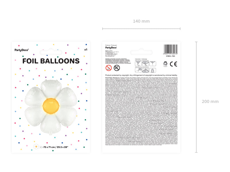 31.5" Foil Balloon Daisy