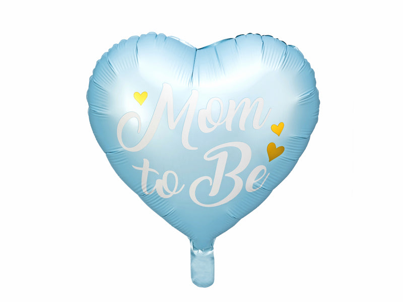 18” Foil Balloon Mom to Be Blue