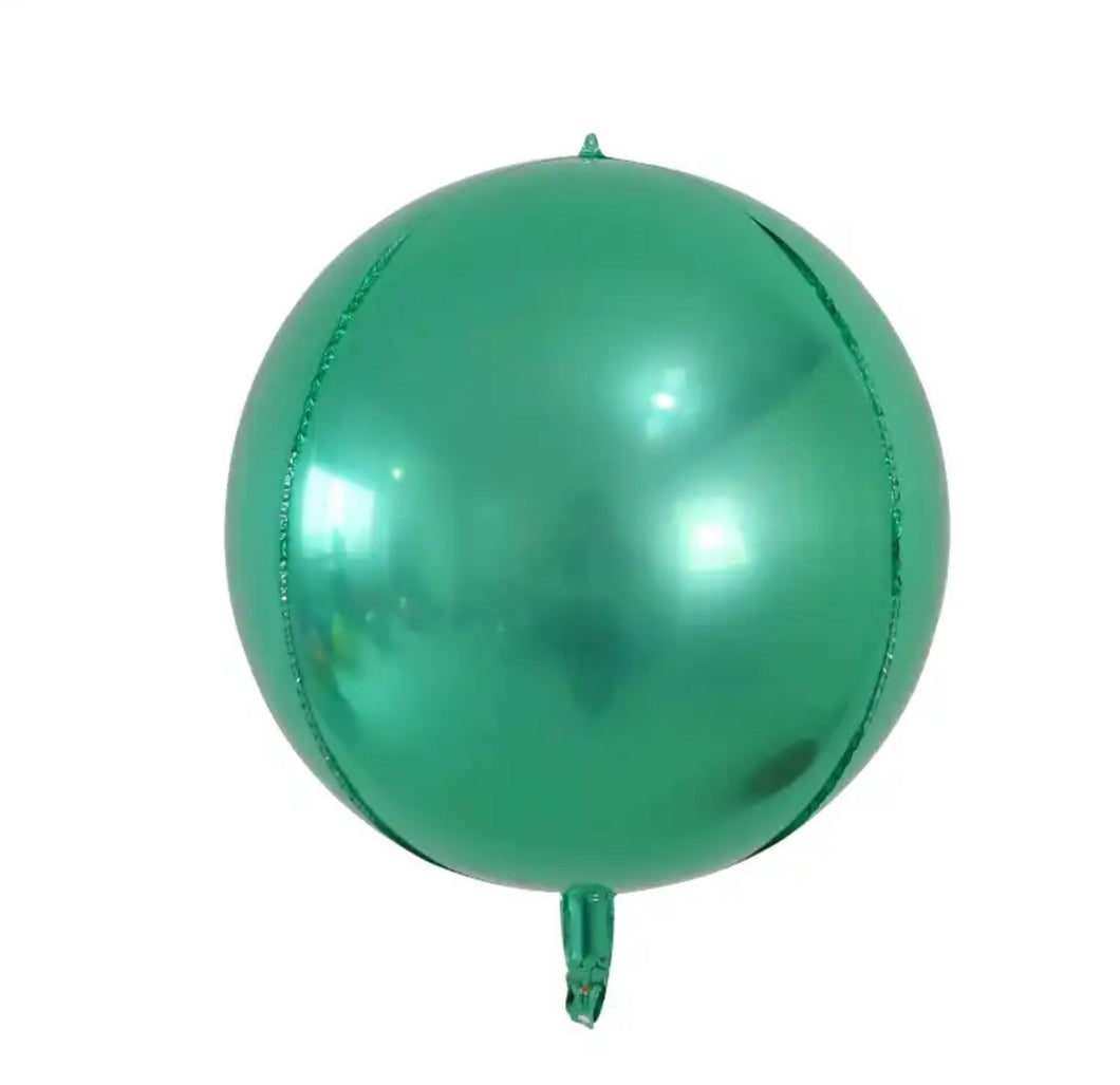 22” Solid Green 4D Foil Balloon (PACK of 3)
