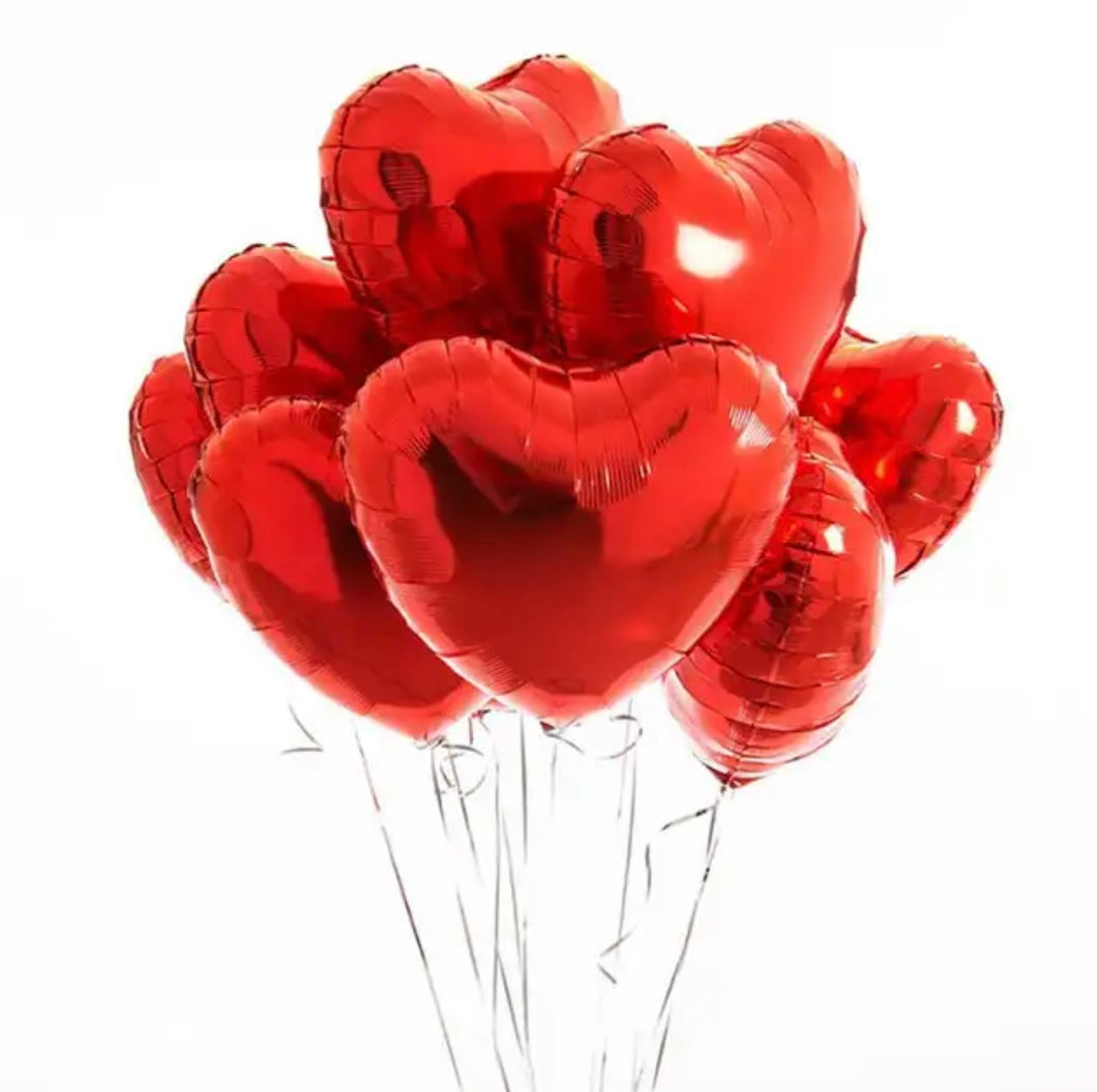 24” Red Solid Heart (PACK OF 3)