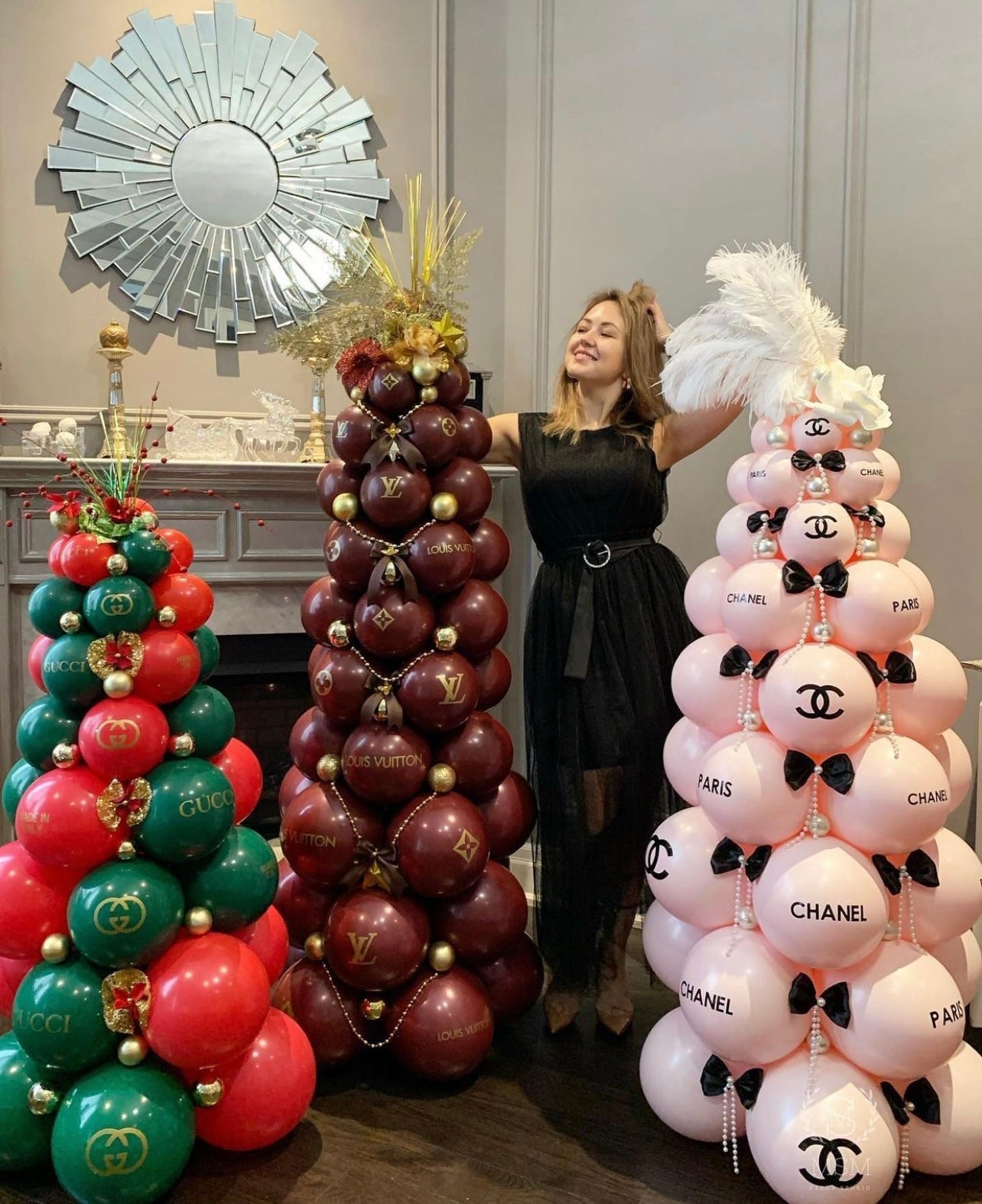 Chanel Inspired Christmas Balloon Tree – MSM Decor Studio