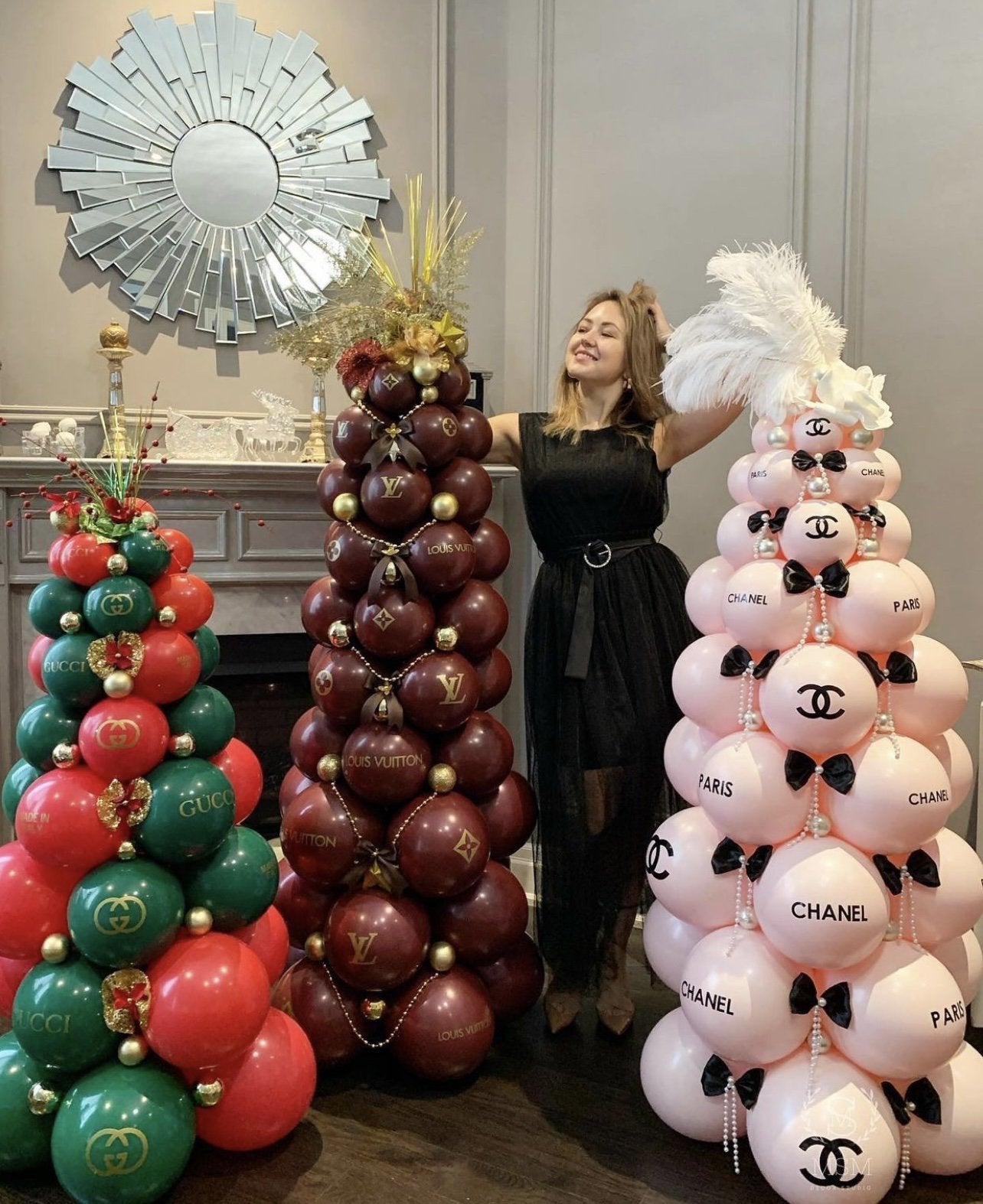 LV Inspired Christmas Balloon Tree – MSM Decor Studio