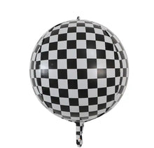 Load image into Gallery viewer, 22” Race Print 4D Foil Balloon (PACK of 3)
