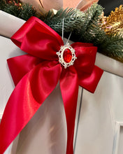 Load image into Gallery viewer, Satin Luxe Bow Small Red (SET of 3)- Christmas Ornament
