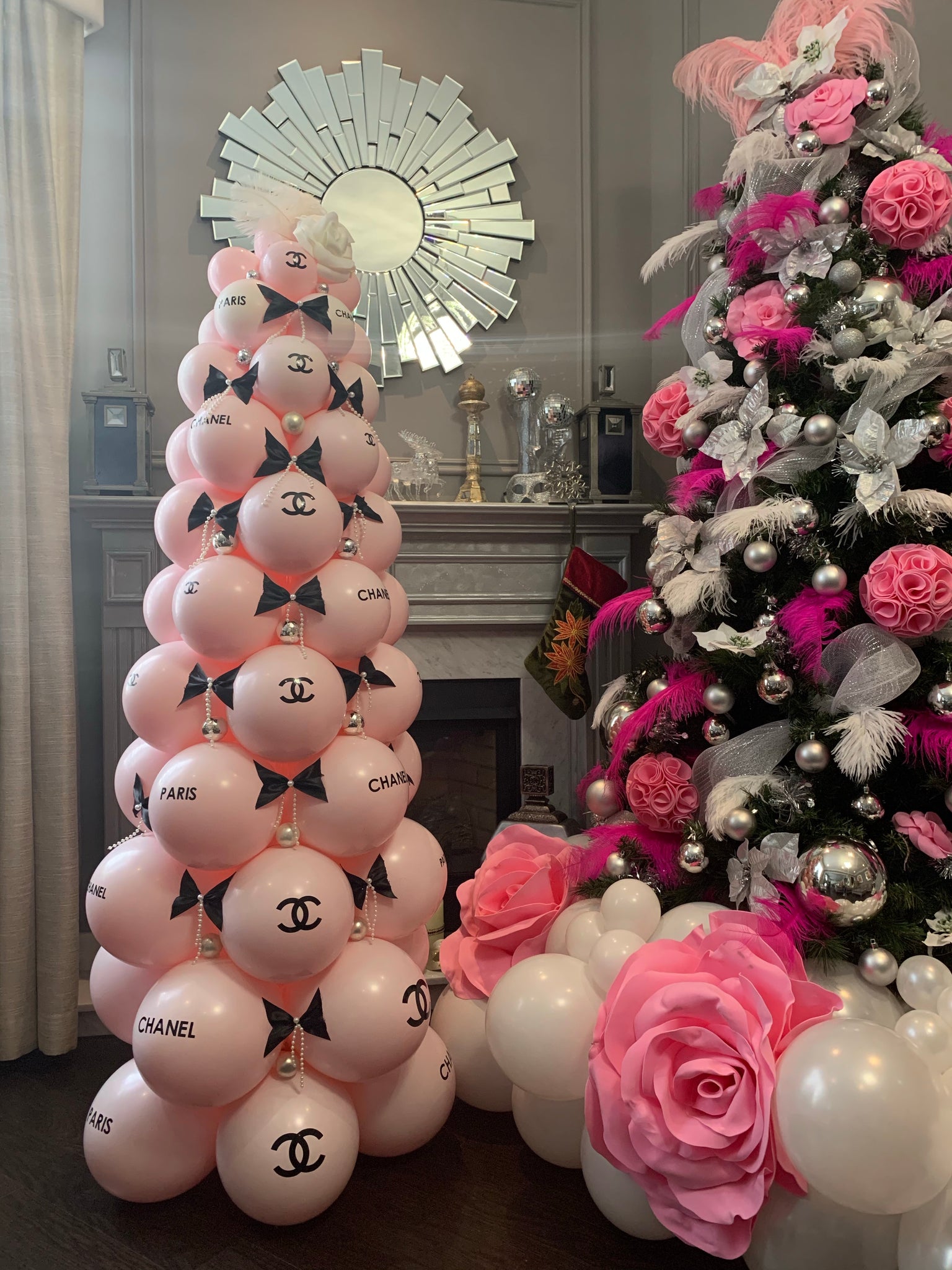 Chanel Inspired Christmas Balloon Tree – MSM Decor Studio