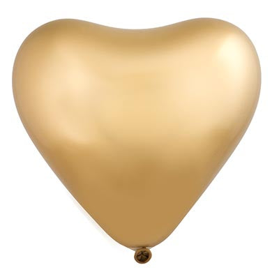 12” EVERTS Heart Satin Luxe Gold (50 pcs)