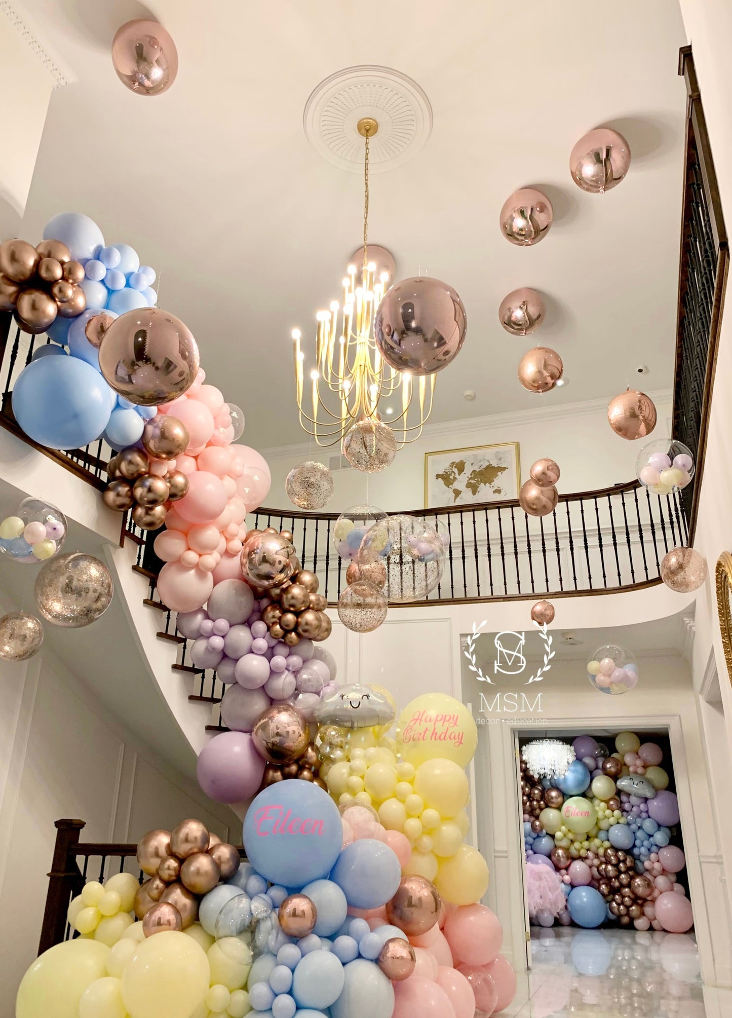 Staircase Garlands Creation & Installation