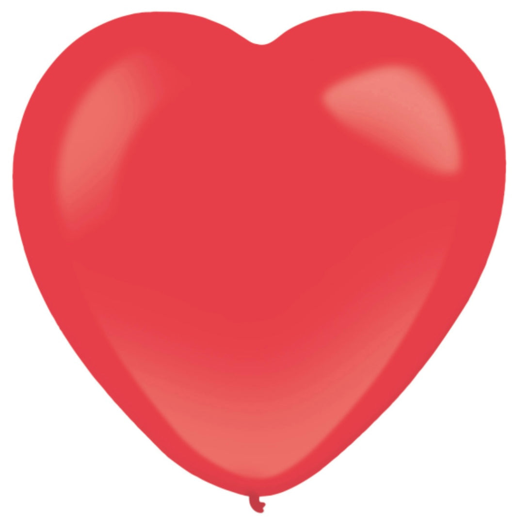 12” EVERTS Heart Standard Apple Red (50 pcs)