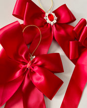 Load image into Gallery viewer, Satin Luxe Bow Small Red (SET of 3)- Christmas Ornament
