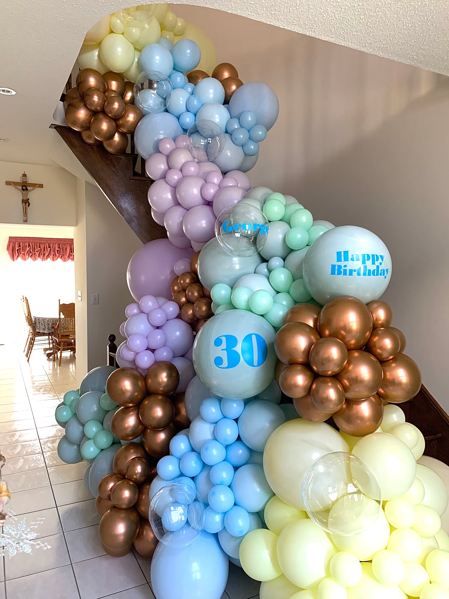 Staircase Garlands Creation & Installation
