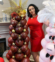 Load image into Gallery viewer, LV Inspired Christmas Balloon Tree
