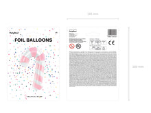 Load image into Gallery viewer, 33” Foil Balloon Candy Cane Pink
