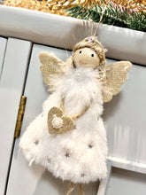 Load image into Gallery viewer, Little Fairy Christmas Ornament White

