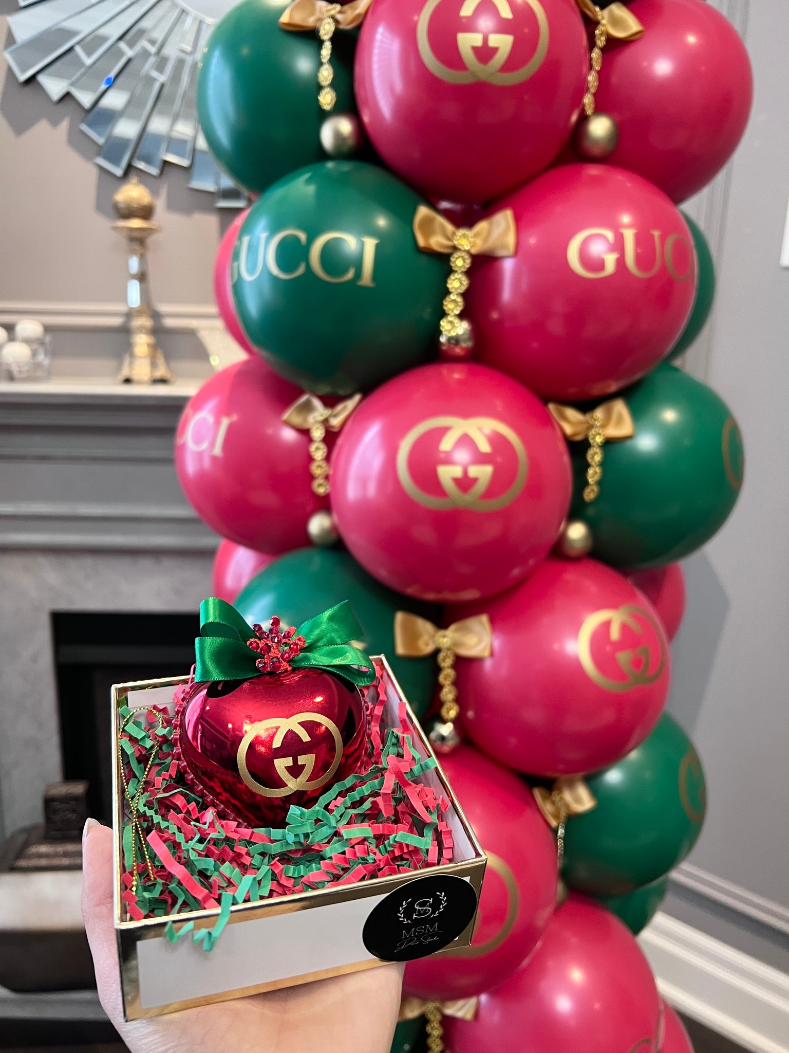 Gucci inspired Christmas Tree  Christmas decorations, Christmas ornaments, Xmas  tree