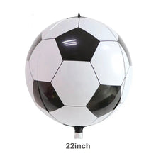 Load image into Gallery viewer, 22” Soccer Ball Print 4D Foil Balloon (PACK of 3)
