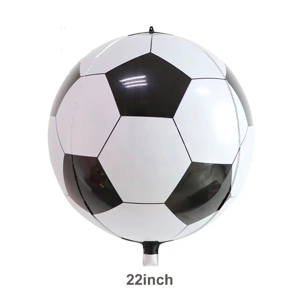 22” Soccer Ball Print 4D Foil Balloon (PACK of 3)