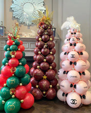 Load image into Gallery viewer, Chanel Inspired Christmas Balloon Tree
