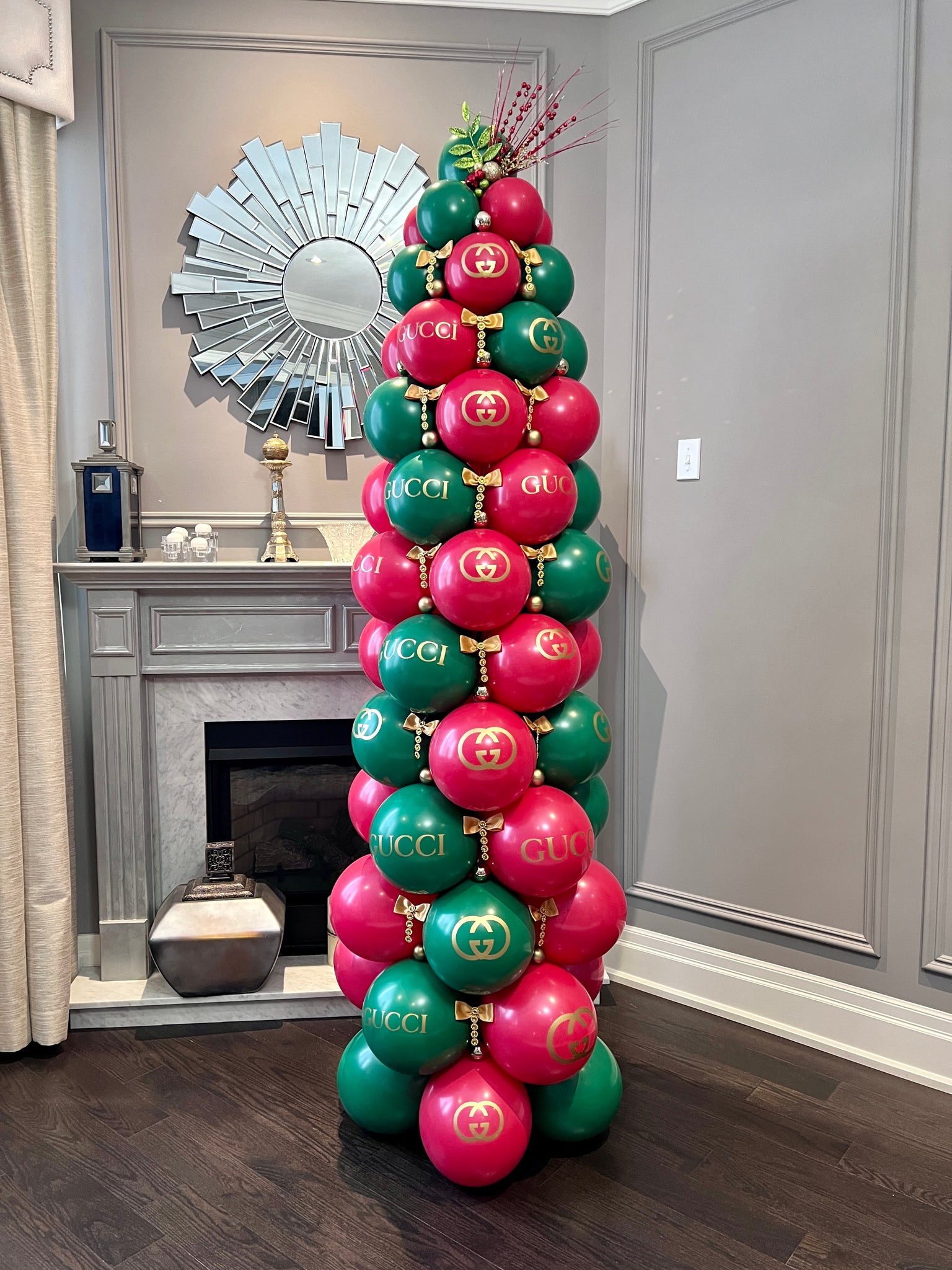 LV Inspired Christmas Balloon Tree – MSM Decor Studio