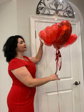 Load image into Gallery viewer, Bubble with Foil Heart &amp; Small Latex Hearts Webinar
